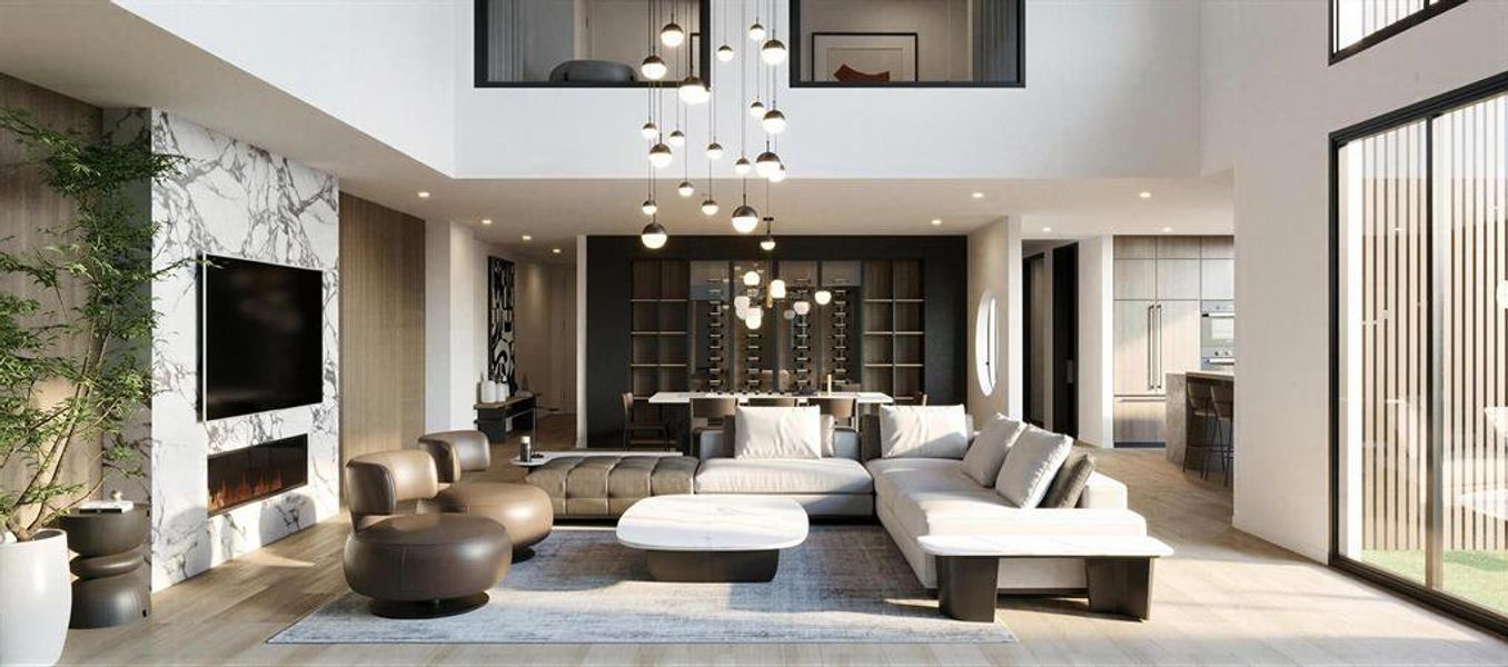 Furnished interior view inside a new home in , Dallas (Image 4). Furnished interior view inside a new home in , Dallas (Image 4).