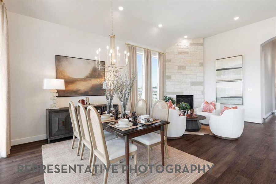 Furnished interior view inside a new home in Mustang Lakes, Celina (Image 4).