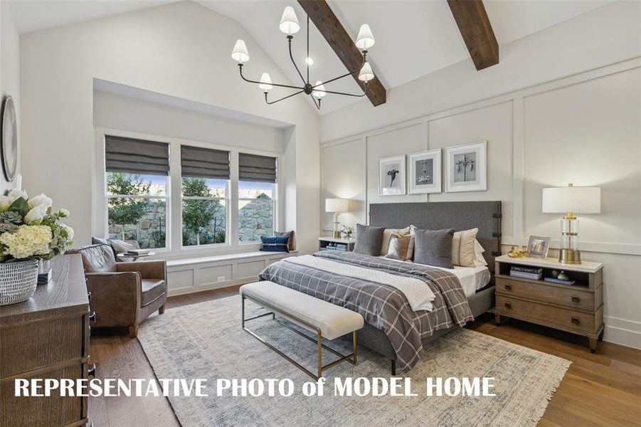 We offer dreamy owner's suites you will love calling your own!  REPRESENTATIVE PHOTO OF MODEL HOME