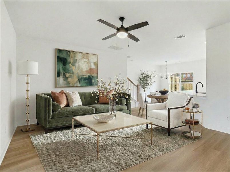 Furnished interior view inside a new home in , Ball Ground (Image 10).