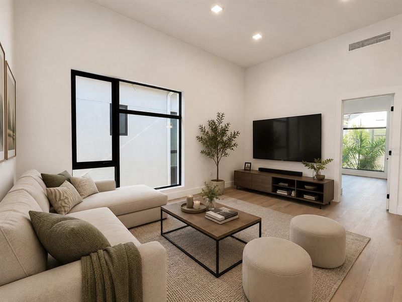 Furnished interior view inside a new home in , St. Petersburg (Image 15).