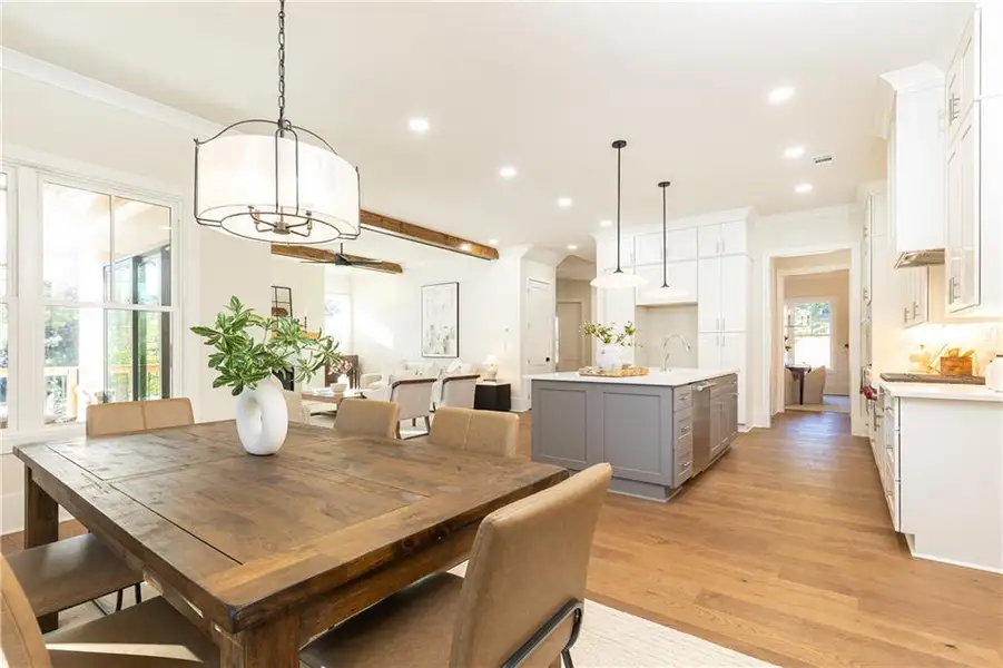 Furnished interior view inside a new home in , Atlanta (Image 9).
