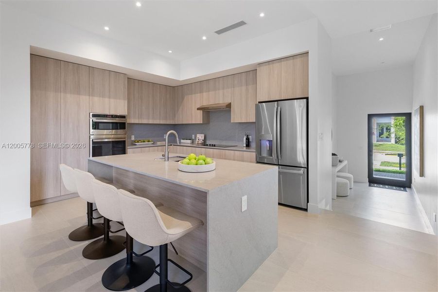 Furnished interior view inside a new home in , Miami (Image 9).