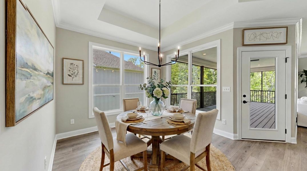 Representative furnished interior of a home built from the Verona by Perfection Builders in The Courtyards at Curry Farms, Louisville (Image 10).