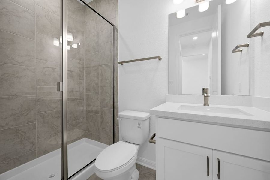 Furnished interior view inside a new home in Travisso Capri Collection, Leander (Image 5).