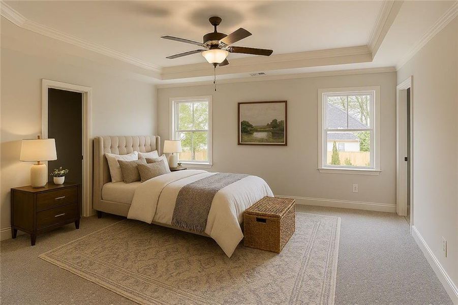 Furnished interior view inside a new home in , Canton (Image 8).