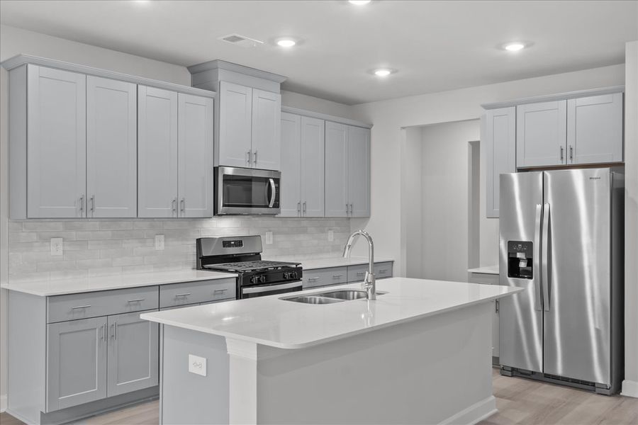 Furnished interior view inside a new home in Collier Ridge, Moore (Image 4).