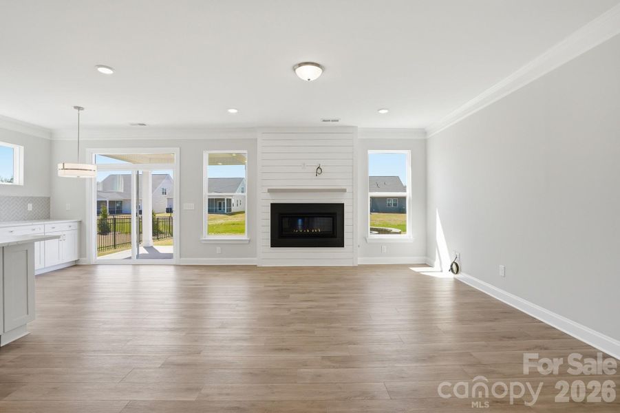 Family Room with fireplace