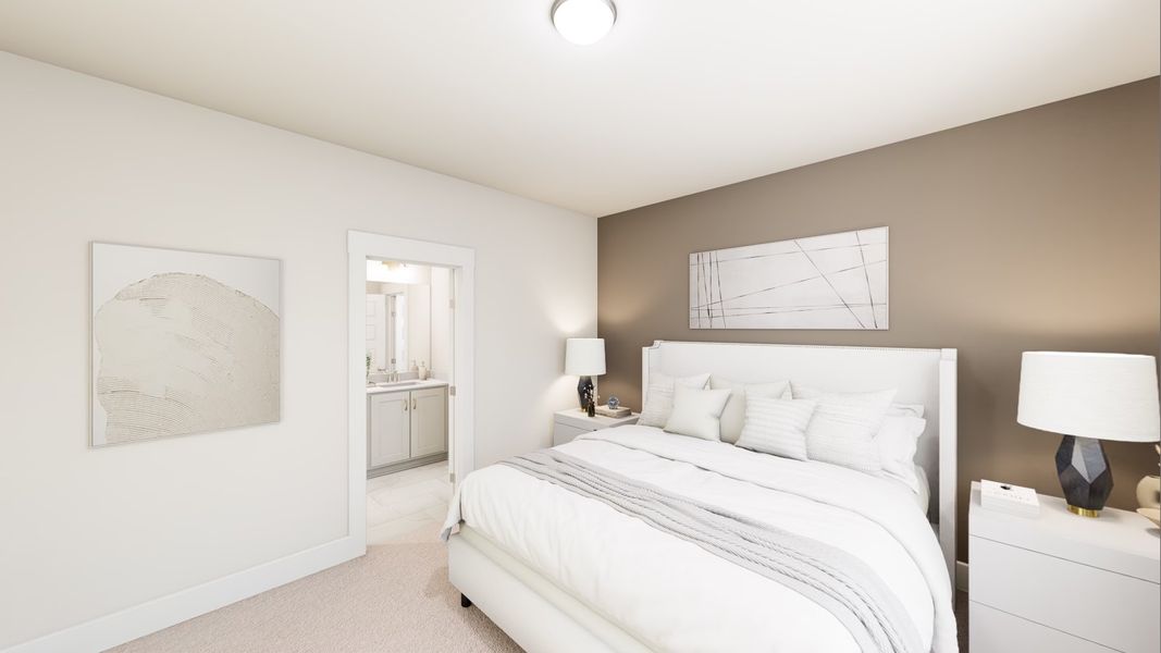 Furnished interior view inside a new home in Ponder, Wendell (Image 6).