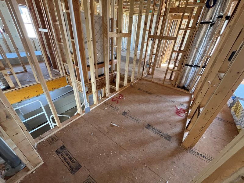 In-progress construction of a new home in The Cottages at Lariat, Liberty Hill, TX (Image 10).