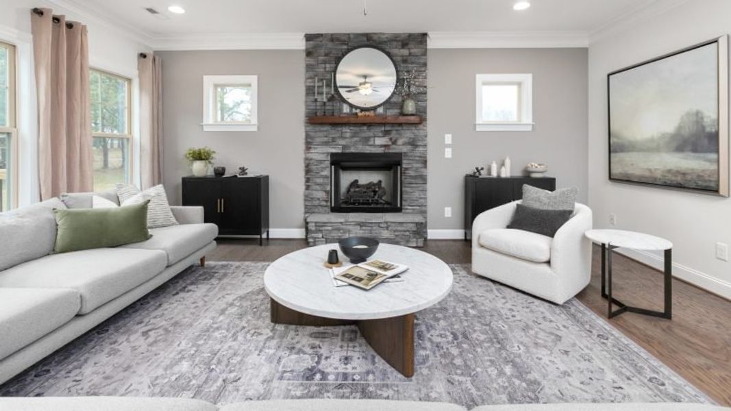 Furnished interior view inside a new home in Preserve at Carriage Cove, Oak Ridge (Image 12).