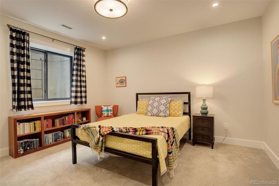 Basement Bedroom with Walk-in Closet