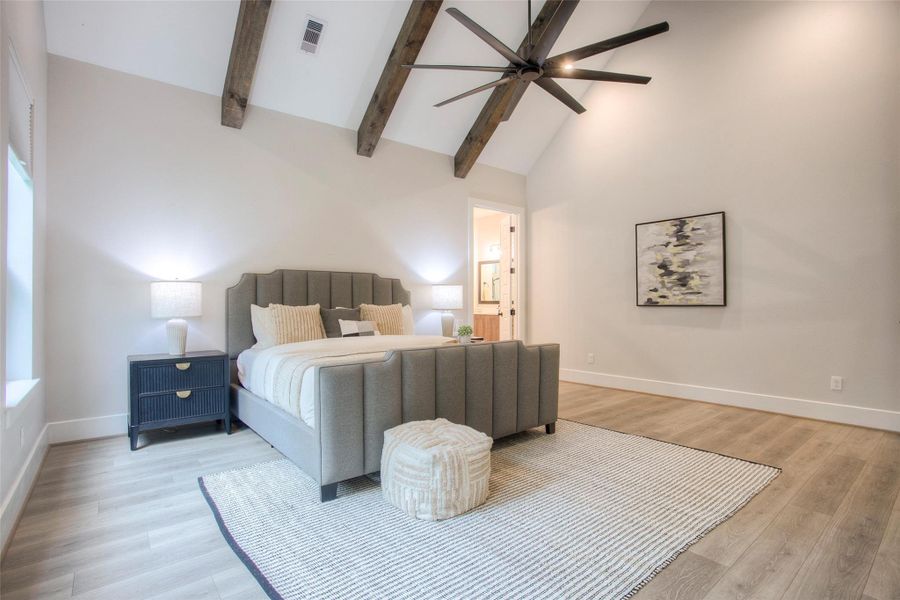 Furnished interior view inside a new home in , Willis (Image 30).