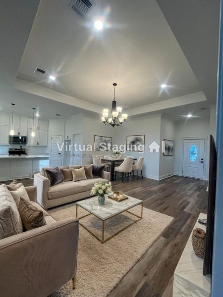 virtually staged furniture not included