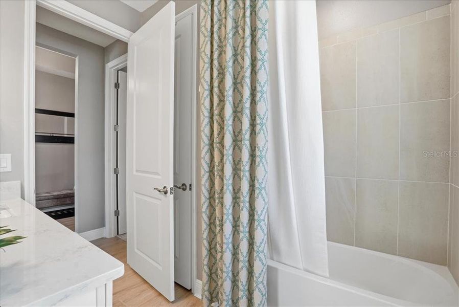 Furnished interior view inside a new home in Cypress Glen at River Wilderness, Parrish (Image 38).