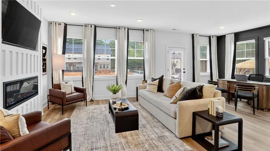 Furnished interior view inside a new home in Governors Parc, Kennesaw (Image 12).