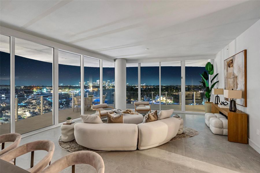 Furnished interior view inside a new home in , Fort Lauderdale (Image 20).