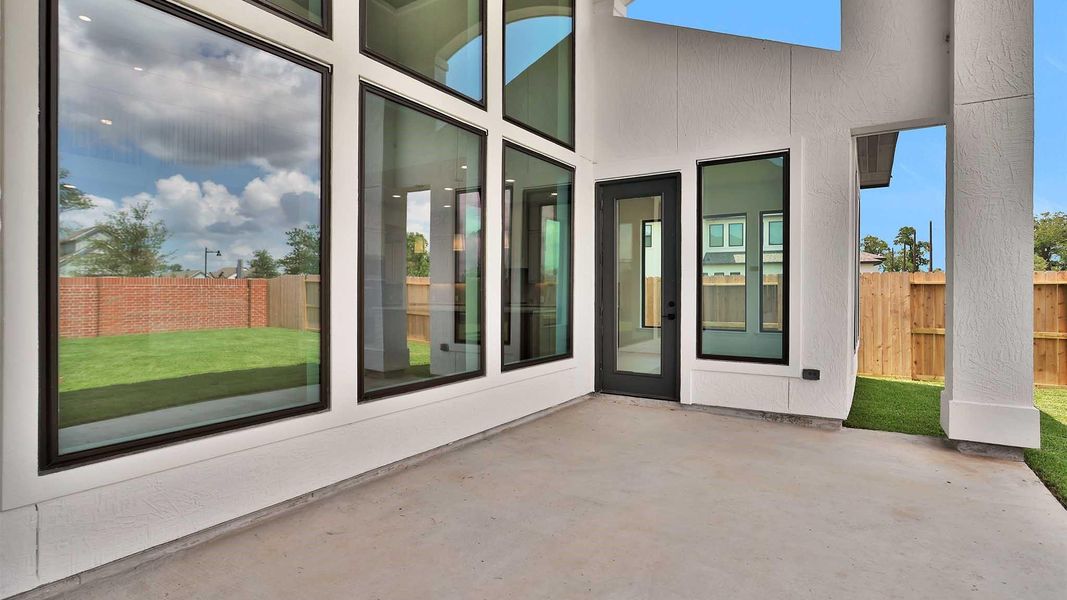 Exterior details and patio area of a home in Sienna, Missouri City (Image 3). Exterior details and patio area of a home in Sienna, Missouri City (Image 3).