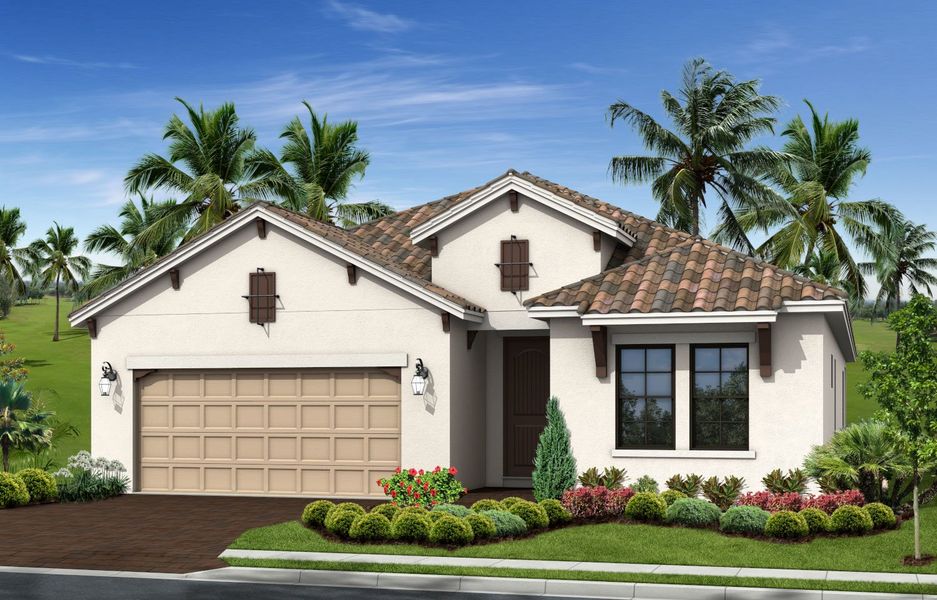 Representative exterior photo of a completed home built from the Triumph by Neal Communities in Verandah, Fort Myers, FL (Image 2).