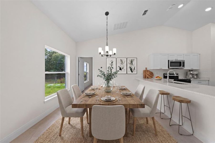 Furnished interior view inside a new home in , Yeehaw Junction (Image 6).
