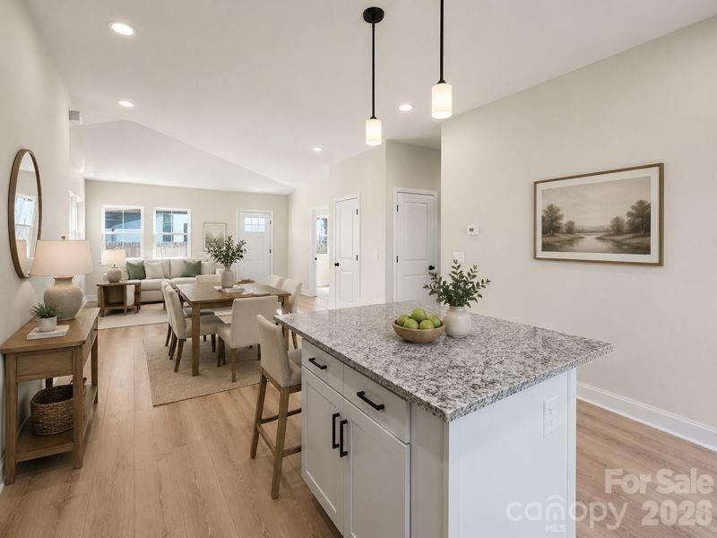 Furnished interior view inside a new home in , Hickory (Image 14).