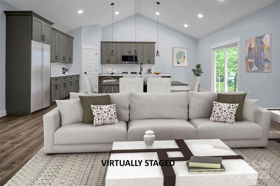 Furnished interior view inside a new home in , Iron Station (Image 15).