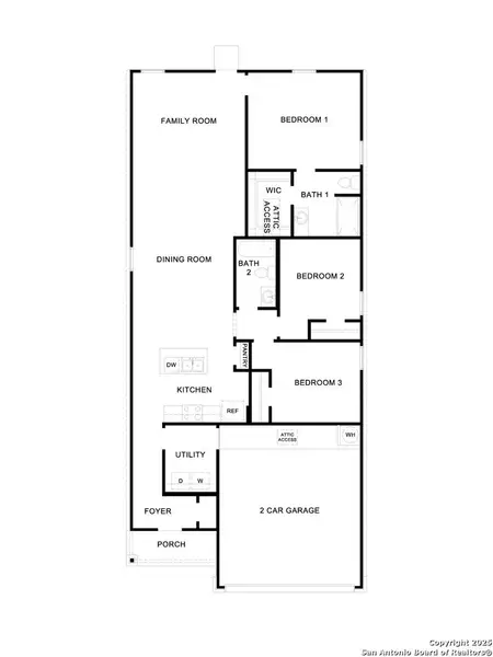 2D floor plan layout of this home in Navarro Fields, Seguin, TX (Image 2). 2D floor plan layout of this home in Navarro Fields, Seguin, TX (Image 2).