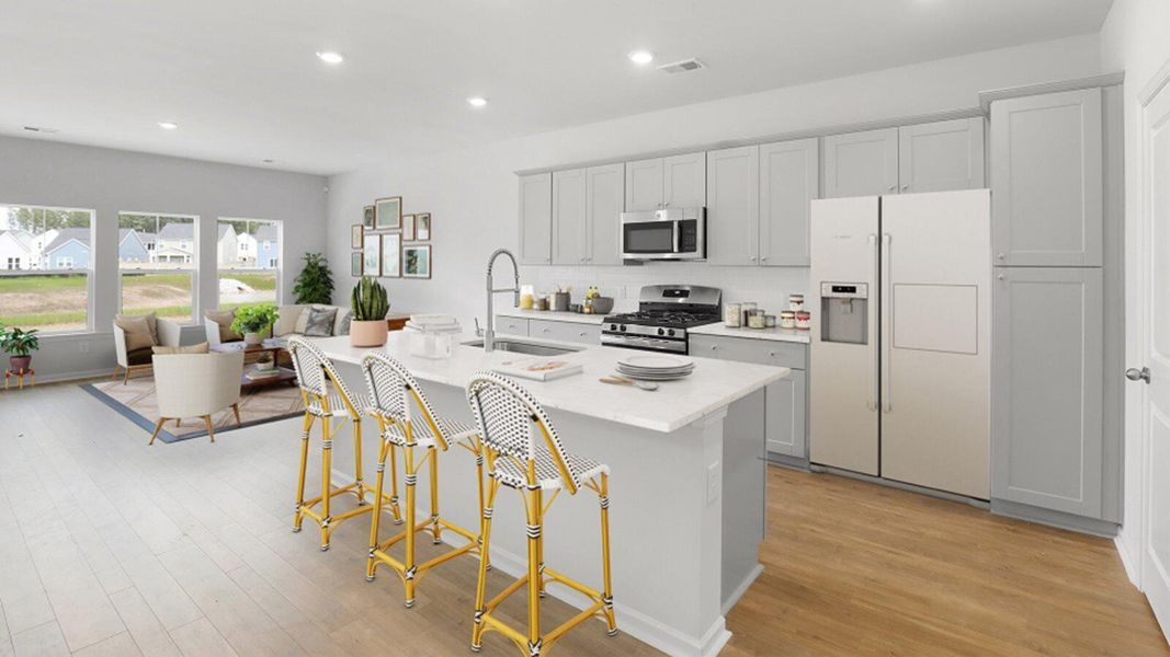 Furnished interior view inside a new home in Sweetgrass at Summers Corner: Carolina Collection, Summerville (Image 11).