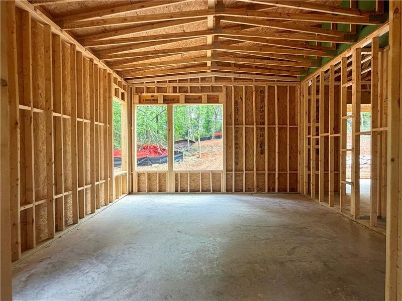 In-progress construction of a new home in Aster, Roswell, GA (Image 40).