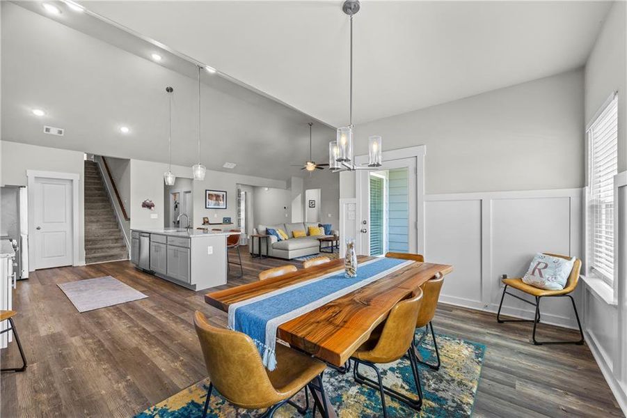 Furnished interior view inside a new home in Traditions of Braselton, Jefferson (Image 42). Furnished interior view inside a new home in Traditions of Braselton, Jefferson (Image 42).