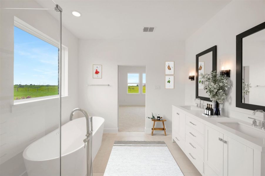 Luxurious primary bath