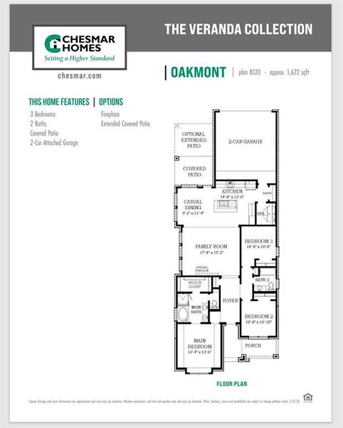 Oakmont Floor Plan