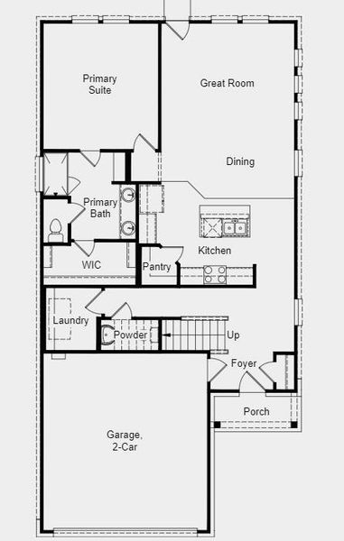 Structural options added include; Front gutters and pre-plumb for future water softener.