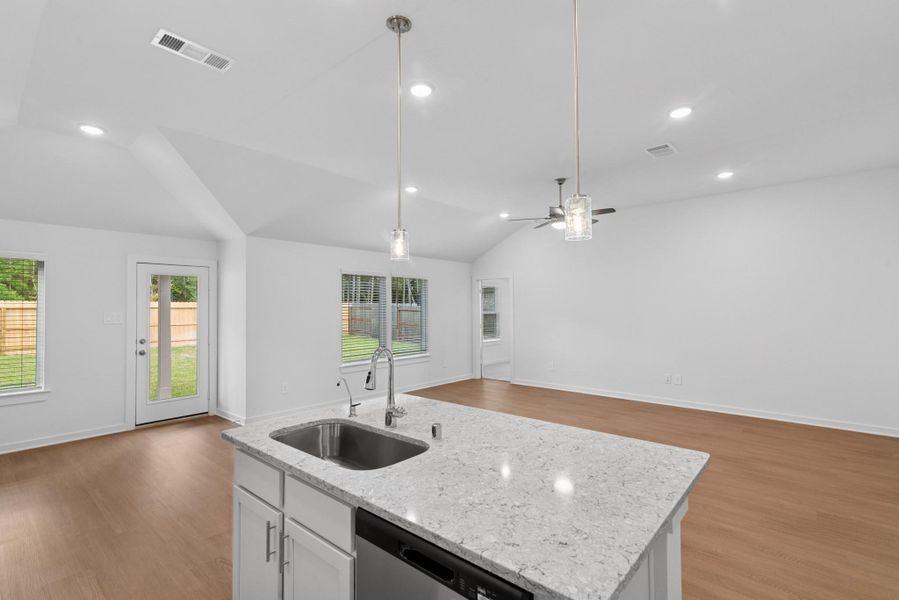 Furnished interior view inside a new home in Pinewood at Grand Texas, New Caney (Image 8).