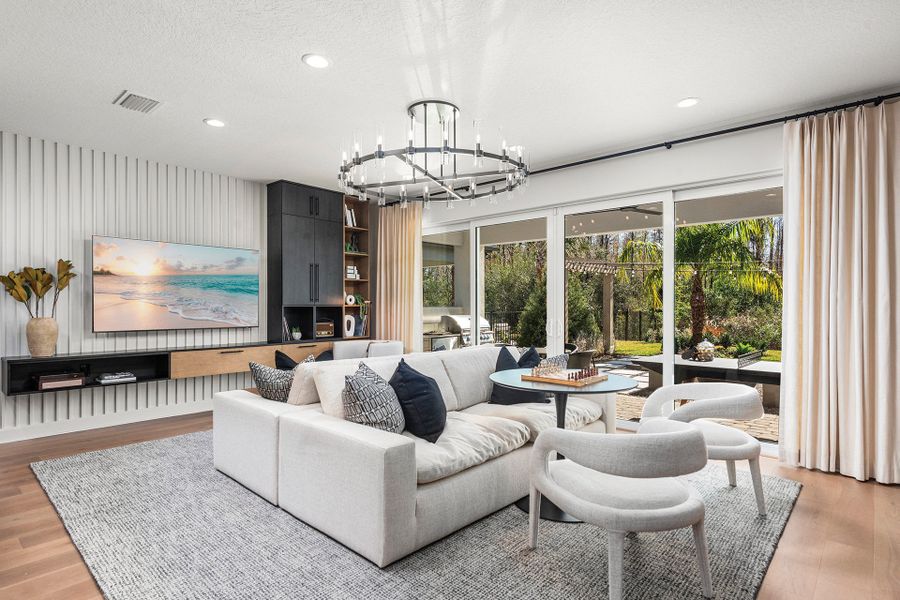 Representative furnished interior of a home built from the Ibis by GL Homes in Valencia Ridge (55+), Wesley Chapel (Image 11).