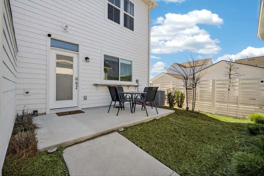 Exterior details and patio area of a home in , Summerville (Image 3). Exterior details and patio area of a home in , Summerville (Image 3).