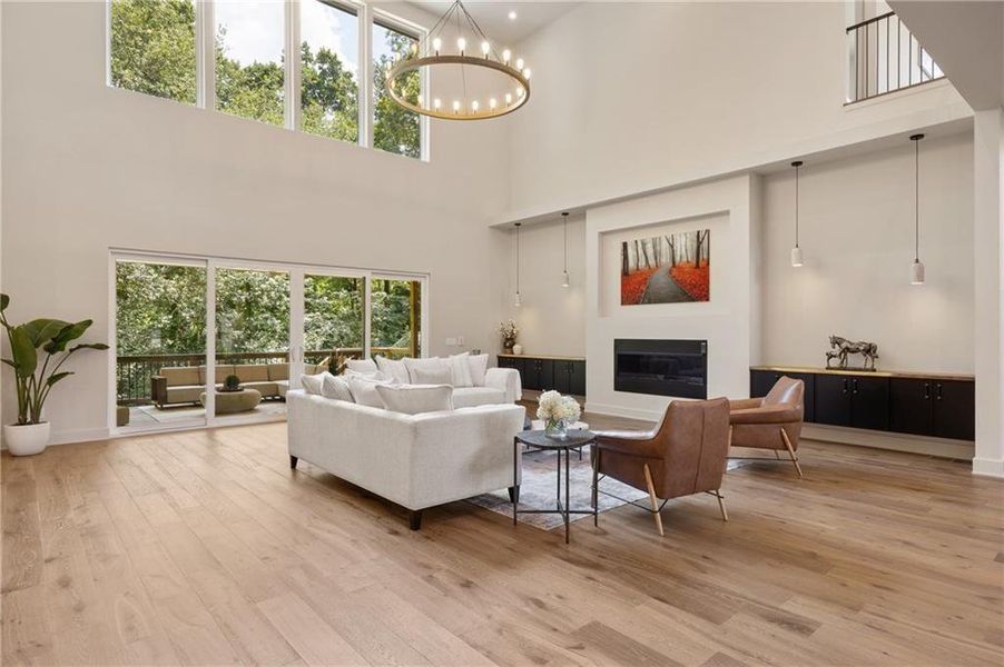 Furnished interior view inside a new home in , Sandy Springs (Image 9).