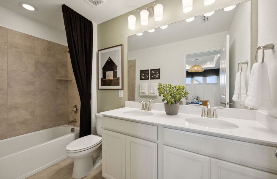 Furnished interior view inside a new home in Pecan Square, Northlake (Image 13).