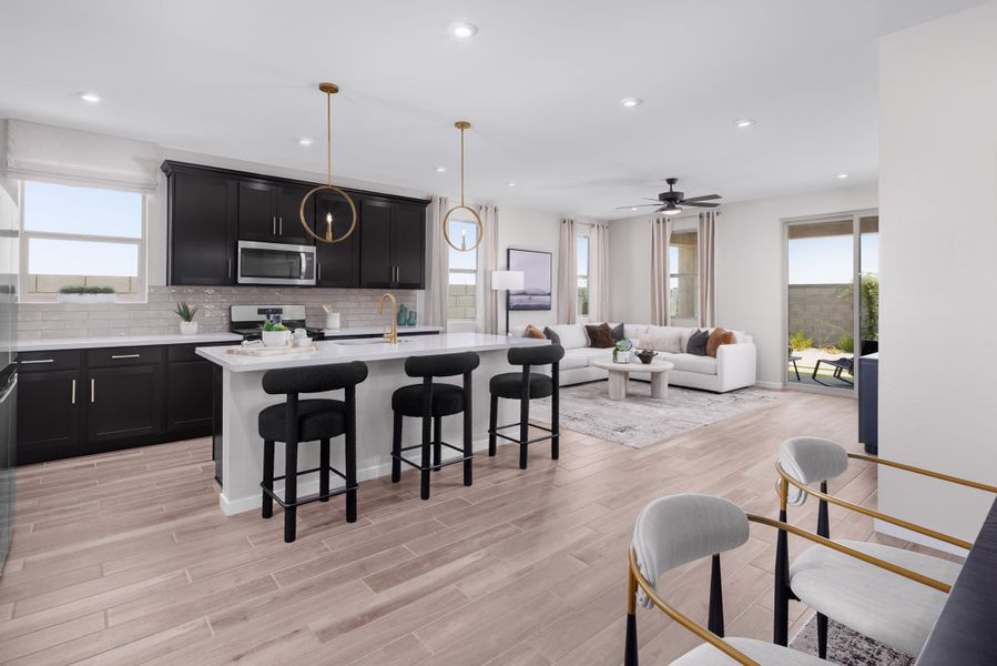 Representative furnished interior of a home built from the Fossil by Beazer Homes in Montana Vista: Highland, Buckeye (Image 16). Representative furnished interior of a home built from the Fossil by Beazer Homes in Montana Vista: Highland, Buckeye (Image 16).