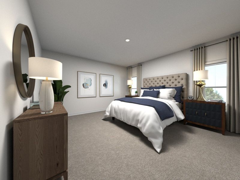 The primary suite offers a private retreat.