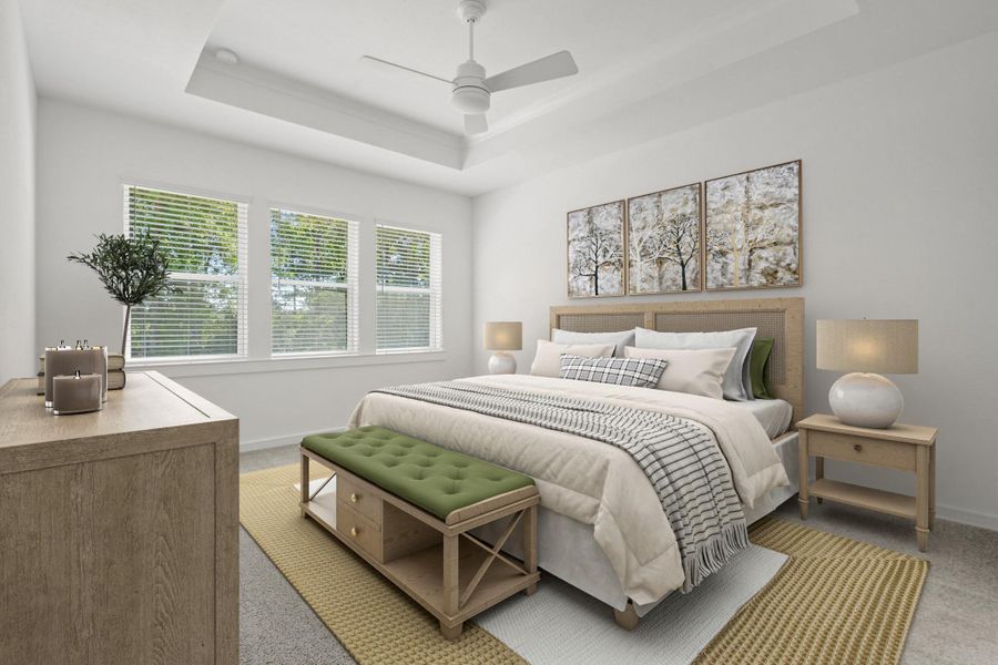 Spacious primary suite (*Photo not of actual home and used for illustration purposes only.) Spacious primary suite (*Photo not of actual home and used for illustration purposes only.)