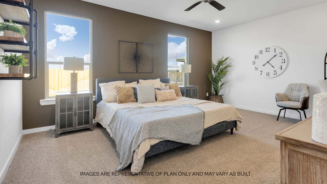 Furnished interior view inside a new home in Overlook West, Wolfforth (Image 13).