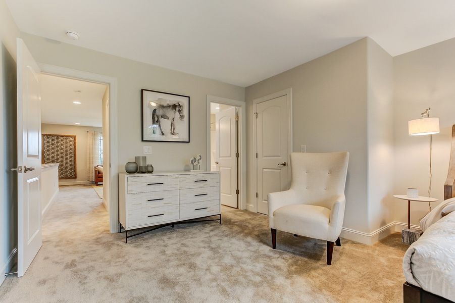 Representative furnished interior of a home built from the Ashton by Keystone Homes NC in Weybridge, Burlington (Image 47).
