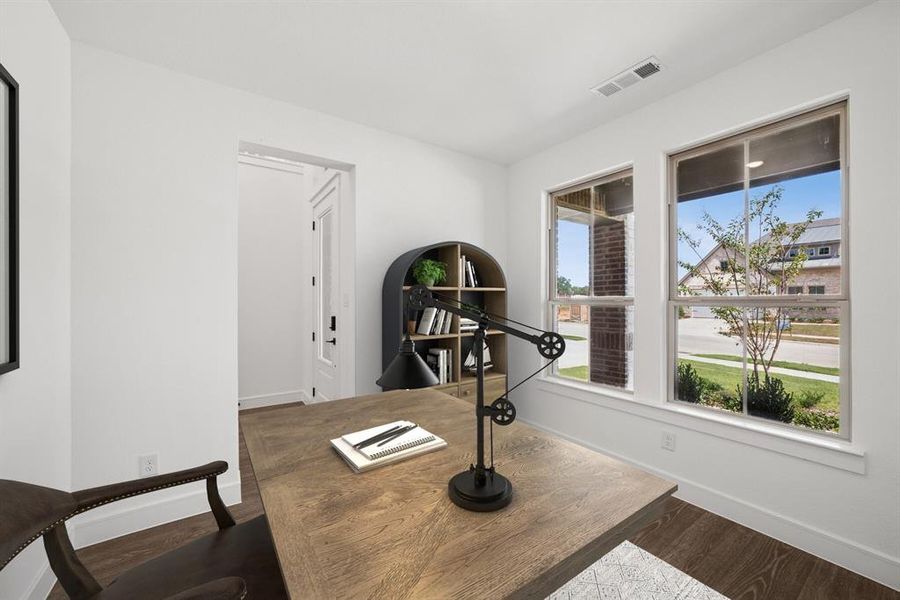 Furnished interior view inside a new home in Sterling Greene, Arlington (Image 12). Furnished interior view inside a new home in Sterling Greene, Arlington (Image 12).