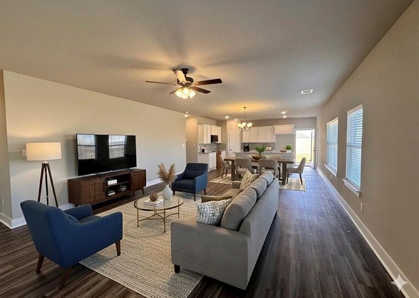 Furnished interior view inside a new home in , College Station (Image 13). Furnished interior view inside a new home in , College Station (Image 13).