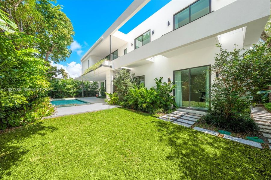 Exterior details and patio area of a home in , Miami (Image 33). Exterior details and patio area of a home in , Miami (Image 33).