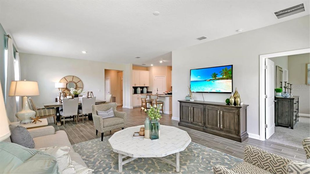 Furnished interior view inside a new home in Bridgewalk, St. Cloud (Image 5). Furnished interior view inside a new home in Bridgewalk, St. Cloud (Image 5).
