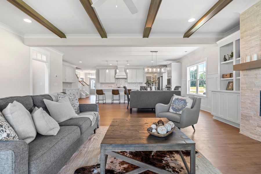 Representative furnished interior of a home built from the Scout by Bill Clark Homes in Sidbury Landing, Wilmington (Image 14).