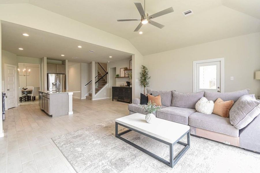 Furnished interior view inside a new home in Oakwood, Tomball (Image 18).