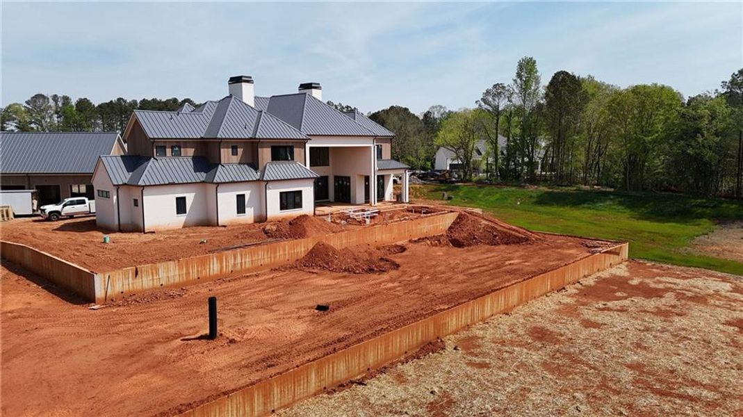 In-progress construction of a new home in , Milton, GA (Image 10).